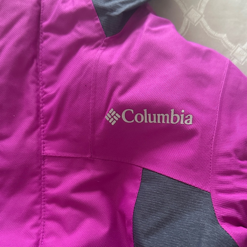 Columbia Kids' Fuchsia and Gray Jacket - Picture 4 of 9